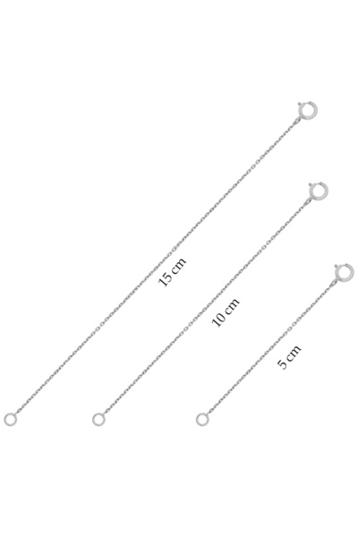 Silveranka 925 Ayar Gümüş Uzatma Zinciri ( Kolye, Bileklik,Halhal ve Şahmeran Kullanımına Uygundur.)