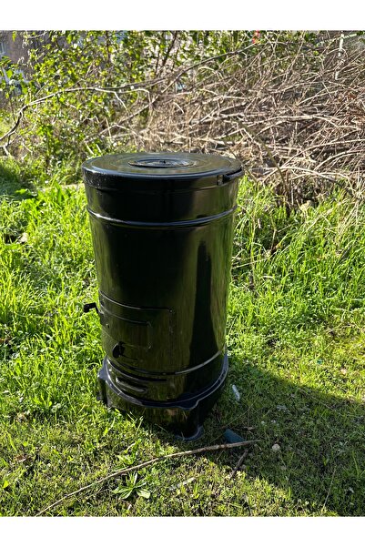 ÇİTAŞ SİYAH EMAYE YUVARLAK SAC ODUN SOBASI