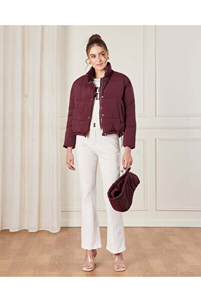 REDTAG Women Burgundy Puffer Jacket