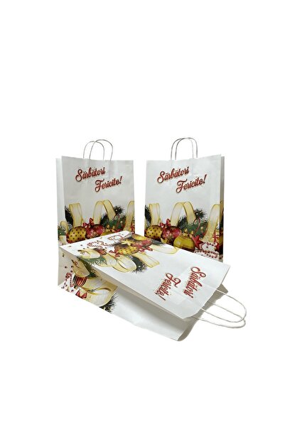 MSG PACKAGING Set of 50 paper gift bags, paper gift bag, 25x11x35 cm, CHRISTM...