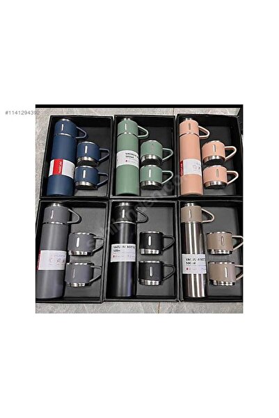 TECH LİGHTER GİFT Öğretmenler Gününe Özel İsim Baskılı 3 Bardaklı Termos