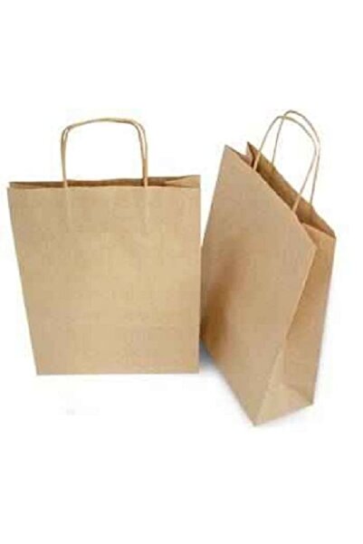 MSG PACKAGING Set of 20 Paper gift bags, Paper gift bags, 40x14x41 cm, natural