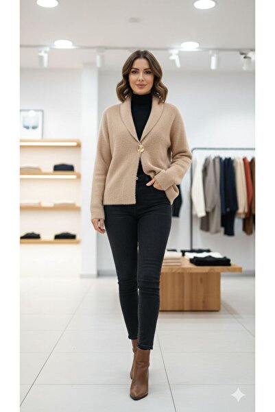 NevaMar Single Button Soft Short Cardigan