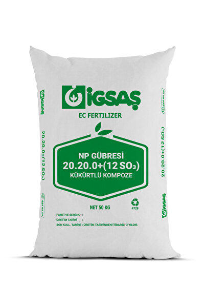 İGSAŞ 20.20.0+(12SO3) NP Kompoze Taban Gübresi(50 KG)