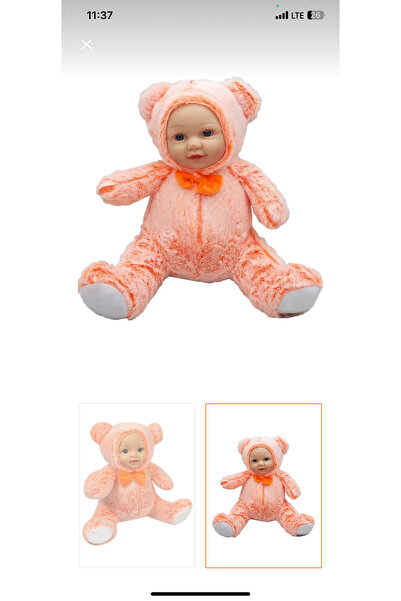 Toys Cute Teddy Bear with Real Baby Face