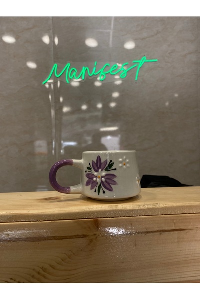 DSB RENKLİ ÇİÇEKLİ KUPA BARDAK