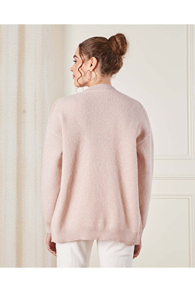 REDTAG Women Pink Knitted Cardigan