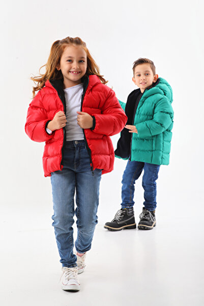 Neşeli Butik Girls Boys Waterproof Winter Coat with Inner Fleece Nbrbc008