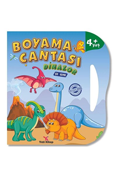 yeti kitap Boyama Çantası Dinazor