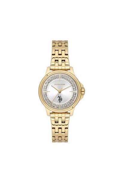 U.S. Polo Assn. Stile 30mm Women's Watch with Silver Dial & Stainless Steel B...