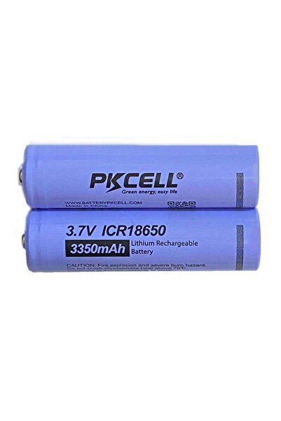 PKCELL Acumulator ICR 18650 – Li-Ion de 3350 mAh, 3,7V