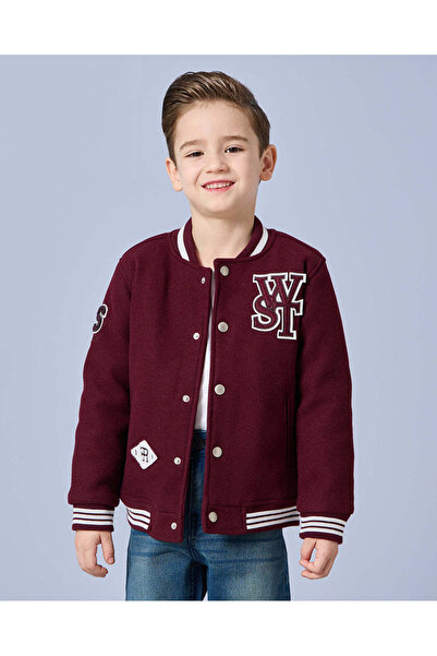 REDTAG جاكيت بورغندي مزخرف للأولاد