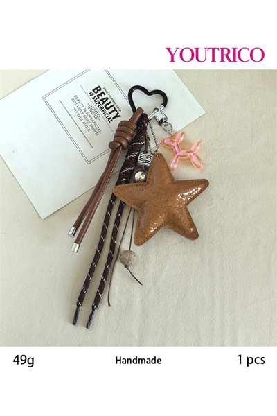 Youtrico سحر جلدية دوپامين ملون، حقيبة يد مصنوعة يدوياً، سلسلة مفاتيح، إكسسوا...