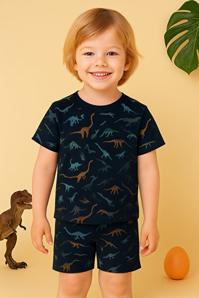 BONY SOCKS Σετ πιτζάμες με σορτς με σχέδιο δεινοσαύρων για αγόρι