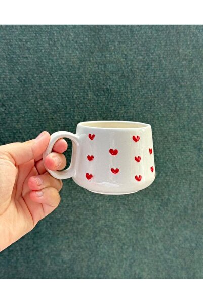 CeM Porselen Heart Patterned Mug