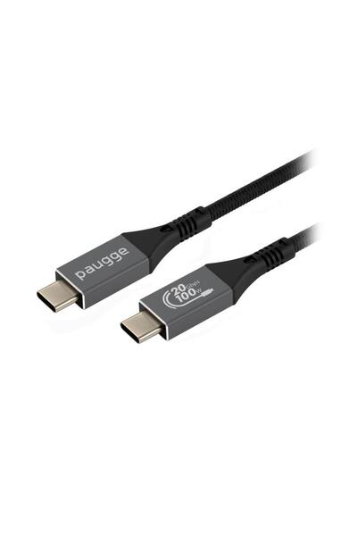 Paugge USB 3.2 Kablo USB C Görüntü, Ses, Data ve Şarj Kablosu 3m - Siyah