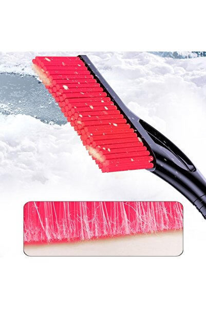 FONIX SnowFrost Ice Buster Snow Brush with Scraper - Red, 68x24x11.1 cm