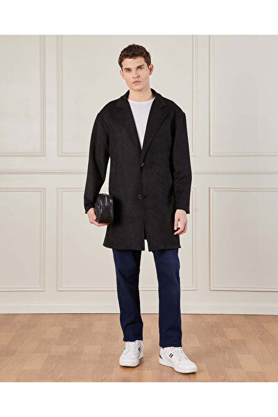 REDTAG Men Brown Collared Trench Coat