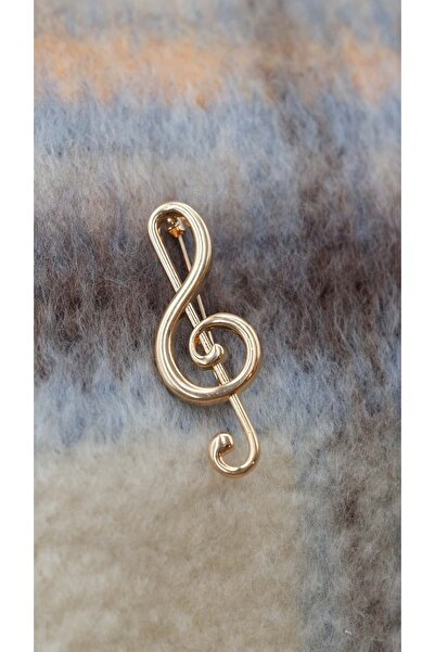 Jerie Sol Anahtarı Figür Broş