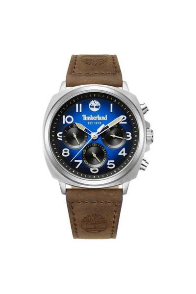Timberland ساعة ويليستون صغيرة متعددة الوظائف للرجال مقاس 43.5 مم - مينا أزرق...