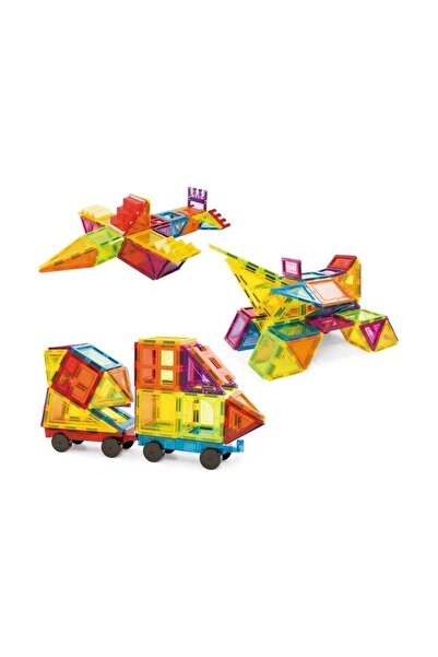 Toyimoyi Magnetic Tiles Colorful 85 Pieces Magnetic Building Blocks