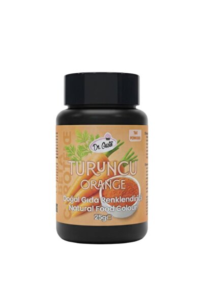 Dr. Gusto Toz Turuncu Doğal Gıda Boyası 25 g – B-Karoten İçerikli, Pasta ve T...