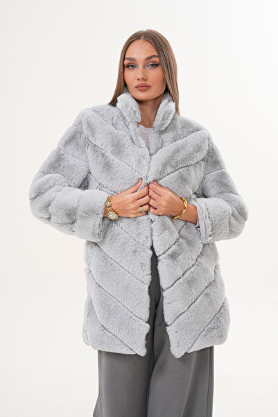 NAVY Blană lungă cu guler Waterway