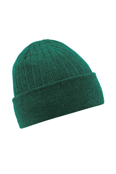 RONIC Thinsulate Beanie, 100% acrylic, double knit, unisex, green