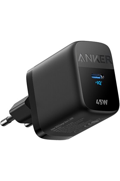 Anker Încărcător super rapid 313 45W USB-C, PowerIQ, negru (A2643G11)