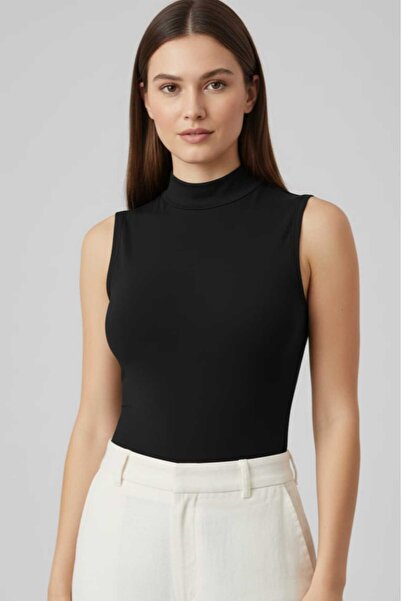 ns nirvana secret Bluză neagră fără mâneci pentru femei