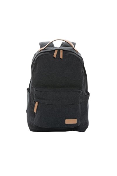 RONIC casual backpack, recycled cotton, for 14'' laptop, 43x29x13 cm, dark gray