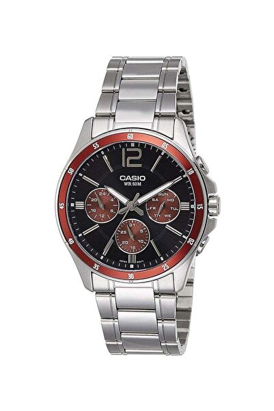 Casio Men's Stainless Steel Chronograph Wrist Watch MTP-1374D-5AVDF - 44 mm -...
