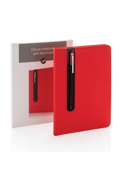 RONIC Standard A5 diary, Ronic, red cover with pen compartment, 160 pages