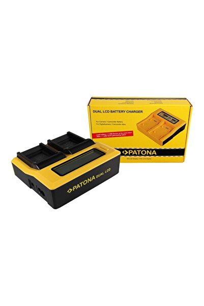 Patona Încărcător USB LCD dual pentru Casio Panasonic CGA-S007E Exilim EXZ150 EX-Z150 EXZ155 EX-Z155