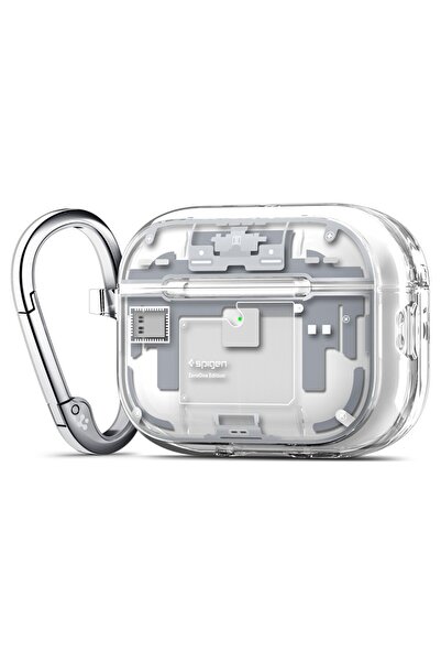 Spigen إيربودز برو 3. حافظة متوافقة مع نيسيل ألترا هايبرد ماجفيت ماج سيف ميزة زيرو ون وايت ACS10018