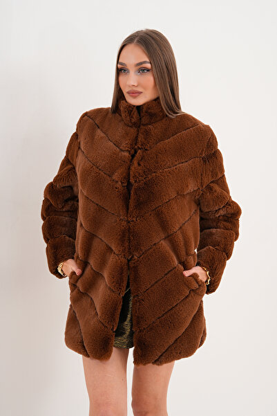 NAVY Long Fur with Waterway Collar