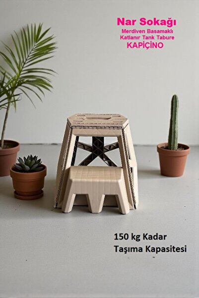 nar sokağı Merdiven Basamaklı Katlanabilir Tank Tabure