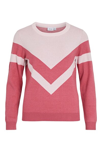 VILA Strickpullover Rundhals