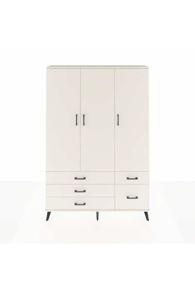 Dienni Arges Dolap 5 Raflı 5 Çekmeceli Tek Askılı 132x30x195 Aytaşı-Aytaşı/Ay...