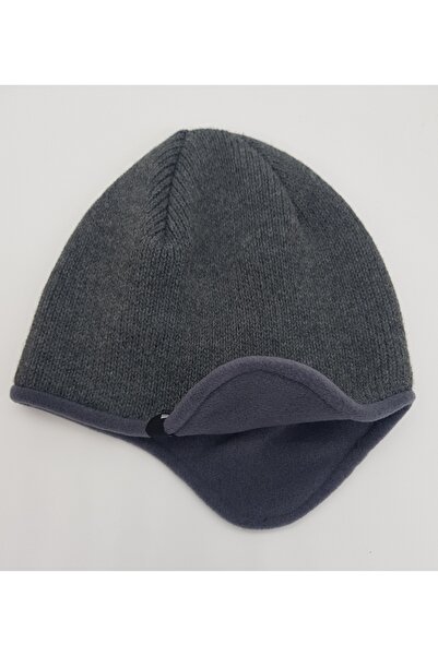 Zee Unisex İçi Polar Kulak Ense Koruyuculu Rüzgar Geçirmez Termal Örme Bere