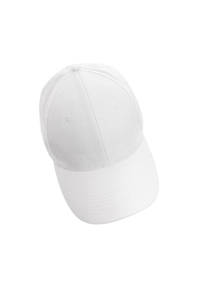 RONIC Lagos cap, 100% recycled cotton, 6-panel, buckle closure, one size, unisex, white