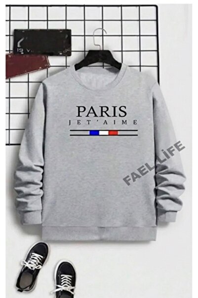 FAEL LİFE سترة يونيسكس فضفاضة بياقة دائرية من باريس جيتيم للنساء/الرجال