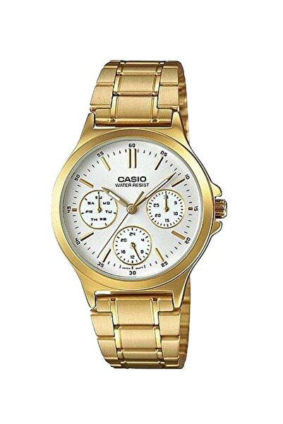 Casio Men's Enticer Water Resistant Analog Watch LTP-V300G-7AUDF - 38 mm - Gold