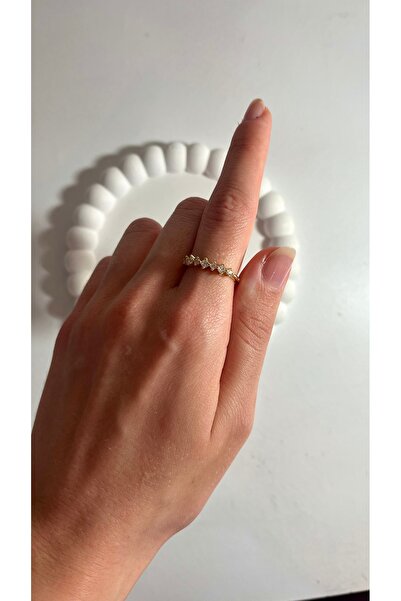 Store 14 Ayar Altın VIP Ayarlanabilir Taşlı Yüzük