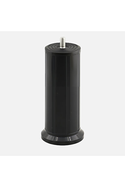 Badem10 Keson 4 Pieces 12 cm Black Plastic Furniture Base Tv Unit Heightening Leg Support Leg