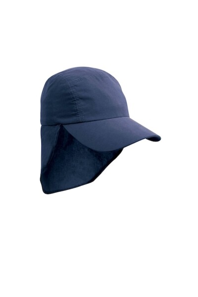 RONIC Șapcă Legionară JR, protecție spate, reglabilă cu șnur, unisex, bleumarin