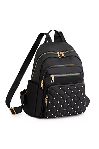 zola Women's backpack, adjustable straps, 3 compartments, diamond pattern wit...