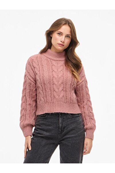 VILA Strickpullover VIMIRA Stehkragen