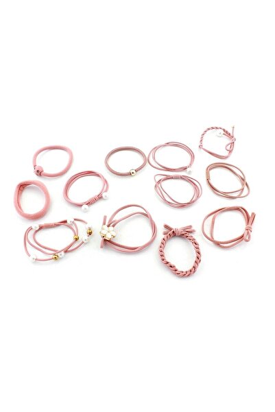 zola Set of 12 decorative hair elastics,hair styling and fixing accessory, di...