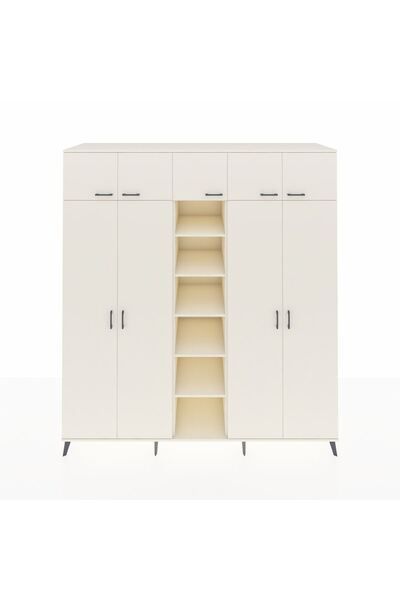 Dienni Kronos Dolap 12 Raflı 9 Kapaklı 2 Askılı 220x59x243 Aytaşı-Aytaşı/Aytaşı